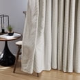 thumbnail image 5 of THD Passaic Geometric 100% Blackout Total Privacy Energy Efficiency Window Treatement Grommet Curtains - Set of 2 Panels, 5 of 7