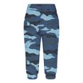 thumbnail image 6 of Aboser Womens Athletic Capri Sweatpants with Pockets Trendy Camo Workout Pants Stretchy High Waisted Yoga Capris Casual Knee Length Cropped Sweatpants for Gym Fitness Running, 6 of 6