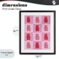 thumbnail image 4 of Stupell Industries Contemporary Pink & Red Candy Bears Black Framed Print Under Glass, 13 x 16, by LISH Creative, 4 of 8