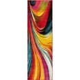 thumbnail image 2 of Well Woven Aurora Multi Geometric Brush Stroke Runner Rug 2'3" x 7'3", 2 of 6