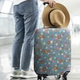 thumbnail image 2 of Pioneer Flower Floral Print Pattern Luggage Cover Fashion Suitcase Cover Baggage Covers Fit 25-28 Inch Luggage (Go Travel), 2 of 5