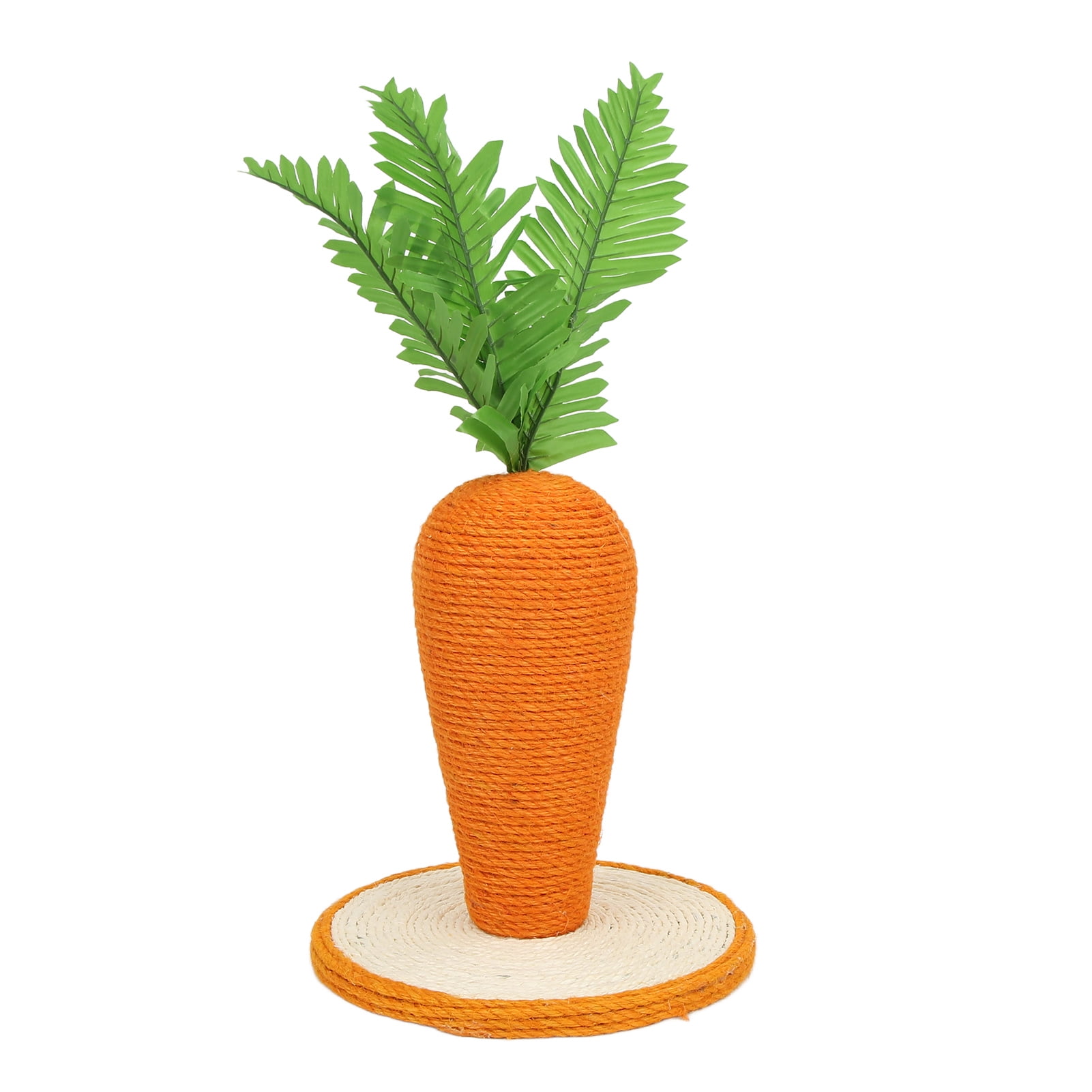 BIMZUC Cat Scratching Post Carrot Sisal Vertical Climbing Frame for Indoor Cats Kitty Training Board Claw Scratcher Interactive Toy 10.63 inches / 27 cm
