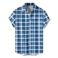 thumbnail image 4 of MDUKONU Chemise Homme Grande Taille Ajustée Non Rétractable Chemise à la Mode Bleue G, 4 of 5