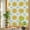 White, variant on Yellow Lemon Rounds Window Privacy Film, Summer Fruit Rustic Floral Black Stained Glass Rainbow Film Decorative Window Clings, Static Cling Sun Blocking Stickers 17.7" x 39.3"