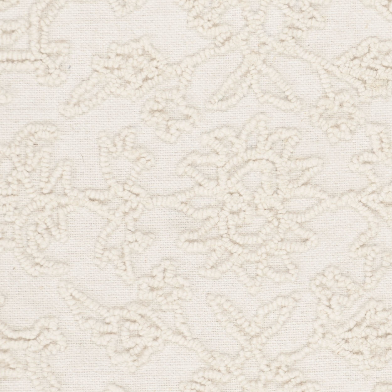 SAFAVIEH Trace Molly Geometric Wool Runner Rug, Ivory, 2' x 5'