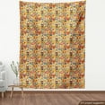 thumbnail image 4 of Ambesonne Autumn Fabric by the Yard Upholstery, Abstract Mushroom Art, 3 Yards, Dark Pink Marigold, 4 of 5