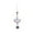 A, variant on Halloween Hanging Decoration with Ghost and Haunted House, Colorful Beaded Wind Chime for Indoor Outdoor Decor, 15 Inch