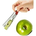 thumbnail image 4 of Apple Corer Lever Tool by BRIGHT KITCHEN Stainless Steel Pear Fruit Seed Remover Cherry Red Grip with Serrated Blade, 4 of 6