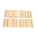 thumbnail image 2 of 60 Pieces Wood Place Card Holders, Wooden Table Number Holder Memo Stand Clamps Stand Card Desktop Message Crafts, 2 of 8