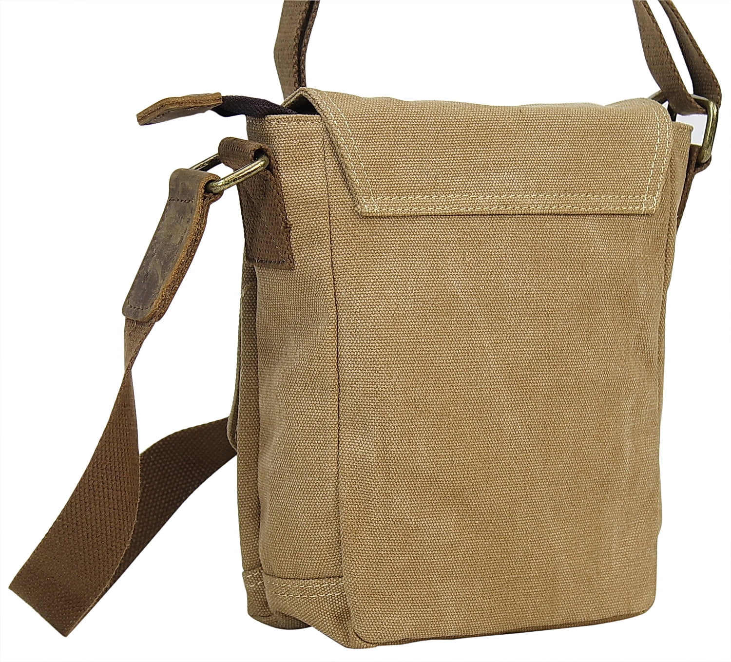 Vagarant Traveler 8" Tall Small Canvas Slim Sling Shoulder Bag C93.KK