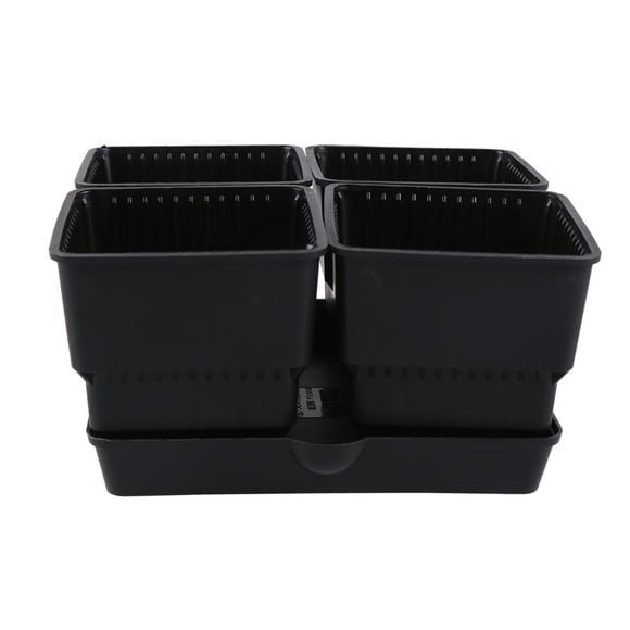 SHOWERORO 1Set Small Flower Pots for Desktop Decoration 7.2x7.8x7.5in