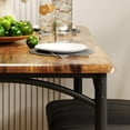thumbnail image 4 of QinaQin Dining Table Set for 4 with 2 Chairs & 1 Bench, Retro, 4 of 8