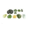 thumbnail image 1 of 70pcs Simulated Palm Leaves Decorative Practical 10 Kinds Fake Faux Jungle Leaf Set for Home, 1 of 5