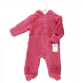 thumbnail image 2 of Hudson Baby Faux Shearling Bunting 1pk, Dark Pink, 12-18 Months, 2 of 2