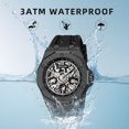thumbnail image 4 of SKMEI Mens Luxury Skeleton Automatic Mechanical Wrist Watches Business Leisure Waterproof Luminous Pointer Self-Winding Wrist Watch, 4 of 10