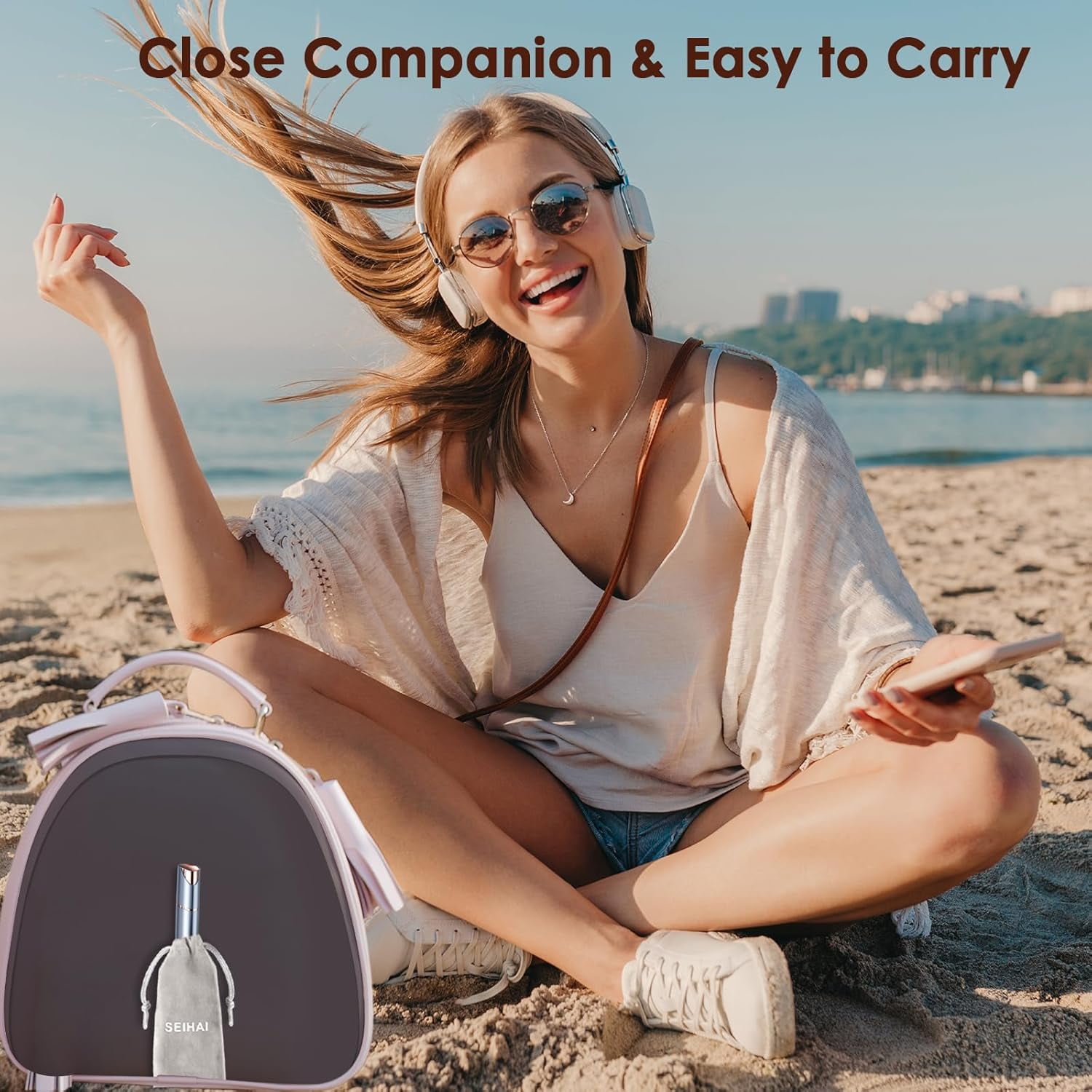 Facial Hair Removal for Women(Gen 3 Pro), SEIHAI Facial Hair Remover, Luxury Hair Removal Device for Face, Eyebrow, Peach Fuzz, with 2 Flawless Replacement Heads