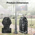 thumbnail image 6 of DUNCHATY 4-Pack Jumbo Tombstones 14x22in, Giant RIP Grave Markers, Spooky Cemetery Scene for Outdoor Halloween 2026 Display with Stakes, 6 of 8