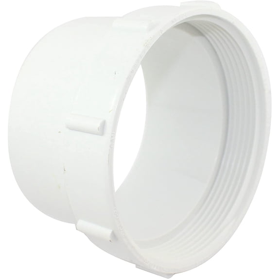 Canplas PVC Sewer Fitting Cleanout Adapter - 4 In. - Multicolor