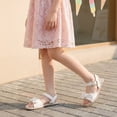 thumbnail image 3 of NCCB Girls Sandals Wedding Flower Girl Summer Dress Shoes Open Toe Sandals for Girls White 13 Little Kid, 3 of 6