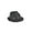 Black, variant on Costume Agent Polyester Fedora Hat, Black, One Size, 1 Count