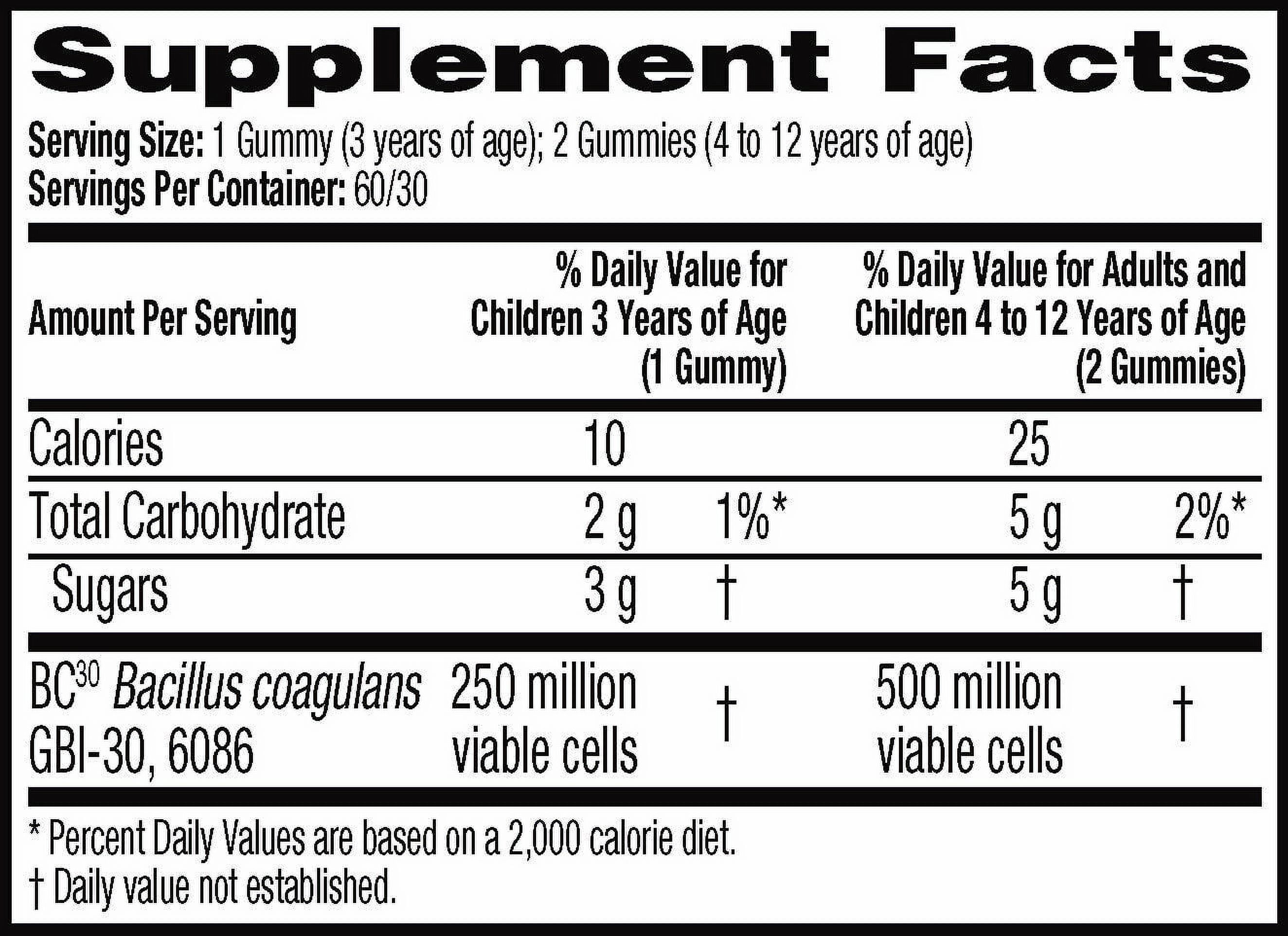 Digestive Advantage Kids Daily Probiotic Gummies - Survives Better than 50 Billion - 60 count (Pack of 3)