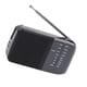 thumbnail image 3 of Radio portátil de onda corta AM FM Radio pequeña retro vintage Radio portátil a batería para el hogar Estilo antena Negro, 3 of 10
