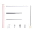 thumbnail image 1 of Rongfmy Punch Needle Set Tool Cross Stitch Tools Beginner- 5mm 3.5mm 2mm Needle Threader Pink, 1 of 9