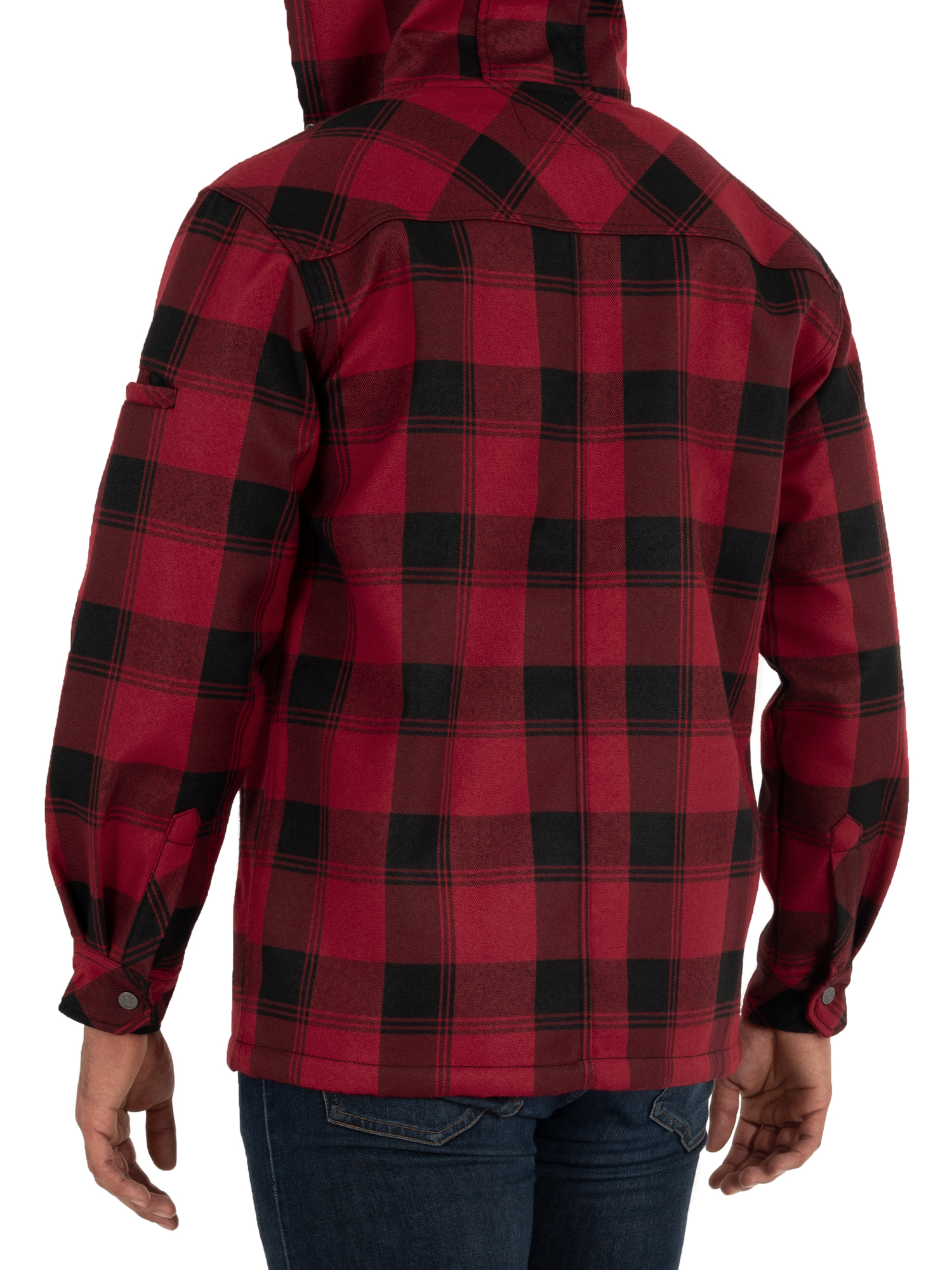 Wells Lamont Plaid Polar Fleece Lined Shirt Jacket