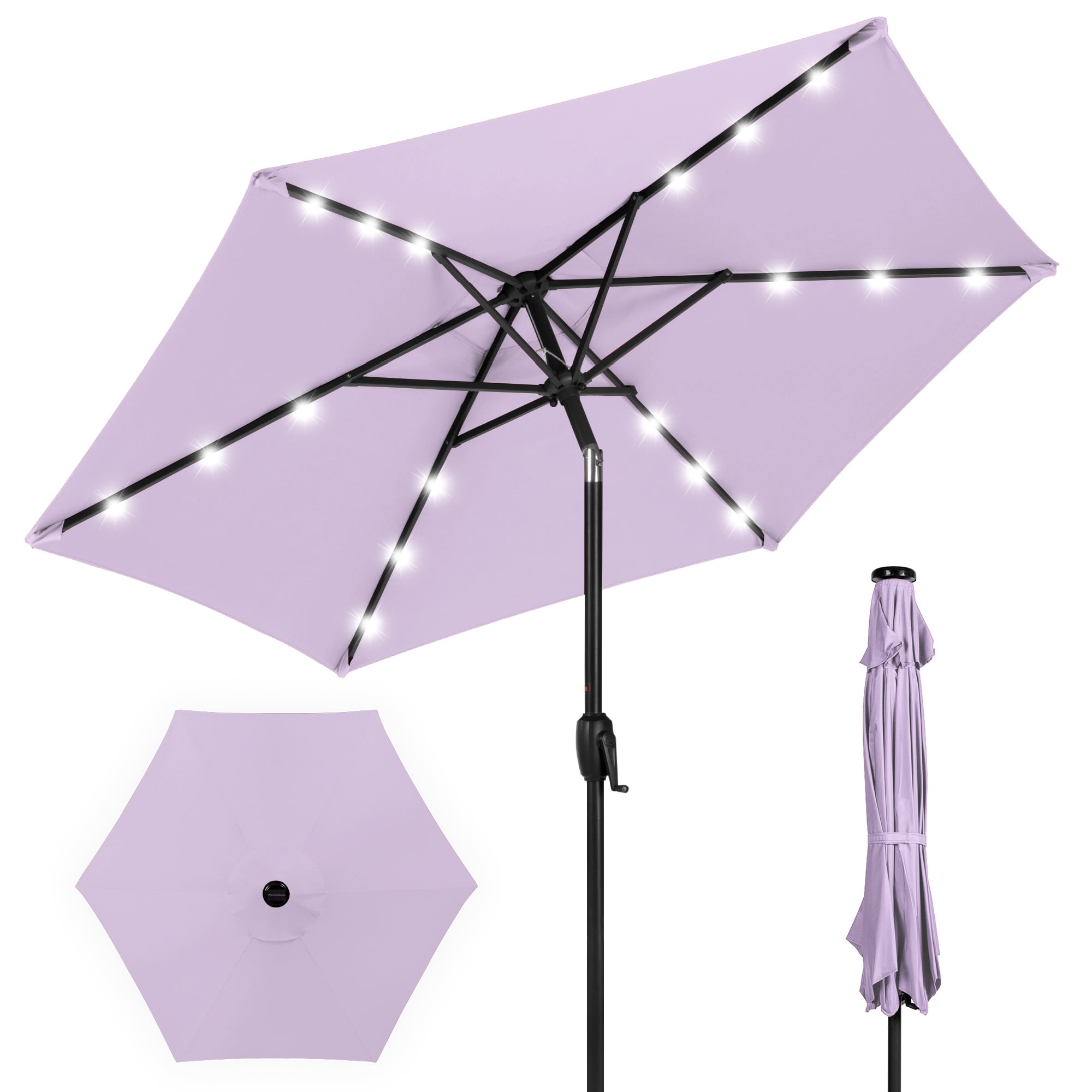 lilac patio umbrella Amish Finch 9' Sunbrella Enjoy the outdoors without worrying about the weather with the PURPLE LEAF hanging tilt umbrella Lateral Tilt Patio Umbrella