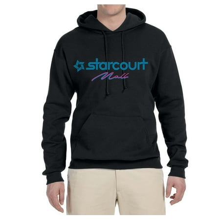 Starcourt Mall Hawkins 1985 Strange 80s Retro Movie Theater Arcade Logo Mens Pop Culture Graphic Hoodie