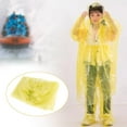 thumbnail image 1 of DYNWAVECA Imperméable d'Urgence Pantalon de Pluie Poncho de Pluie Jetable pour Randonnée Voyage Jaune, 1 of 10