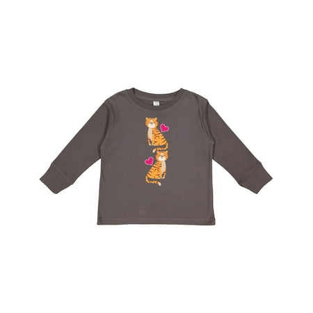 

Inktastic Tiger Jungle Animal Gift Toddler Toddler Girl Long Sleeve T-Shirt