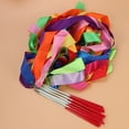 thumbnail image 2 of 14pcs Colorful Rhythmic Gymnastics Ribbon Dancing Gymnastics Ribbon Dancing Streamers for Kids (Mixed Color), 2 of 8