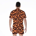 thumbnail image 2 of Halloween Pumpkin Witch Pattern Short Sleeve Men'S Rompers, Halloween Decorative Casual Summer Jumpsuits Outfit, 2 of 4