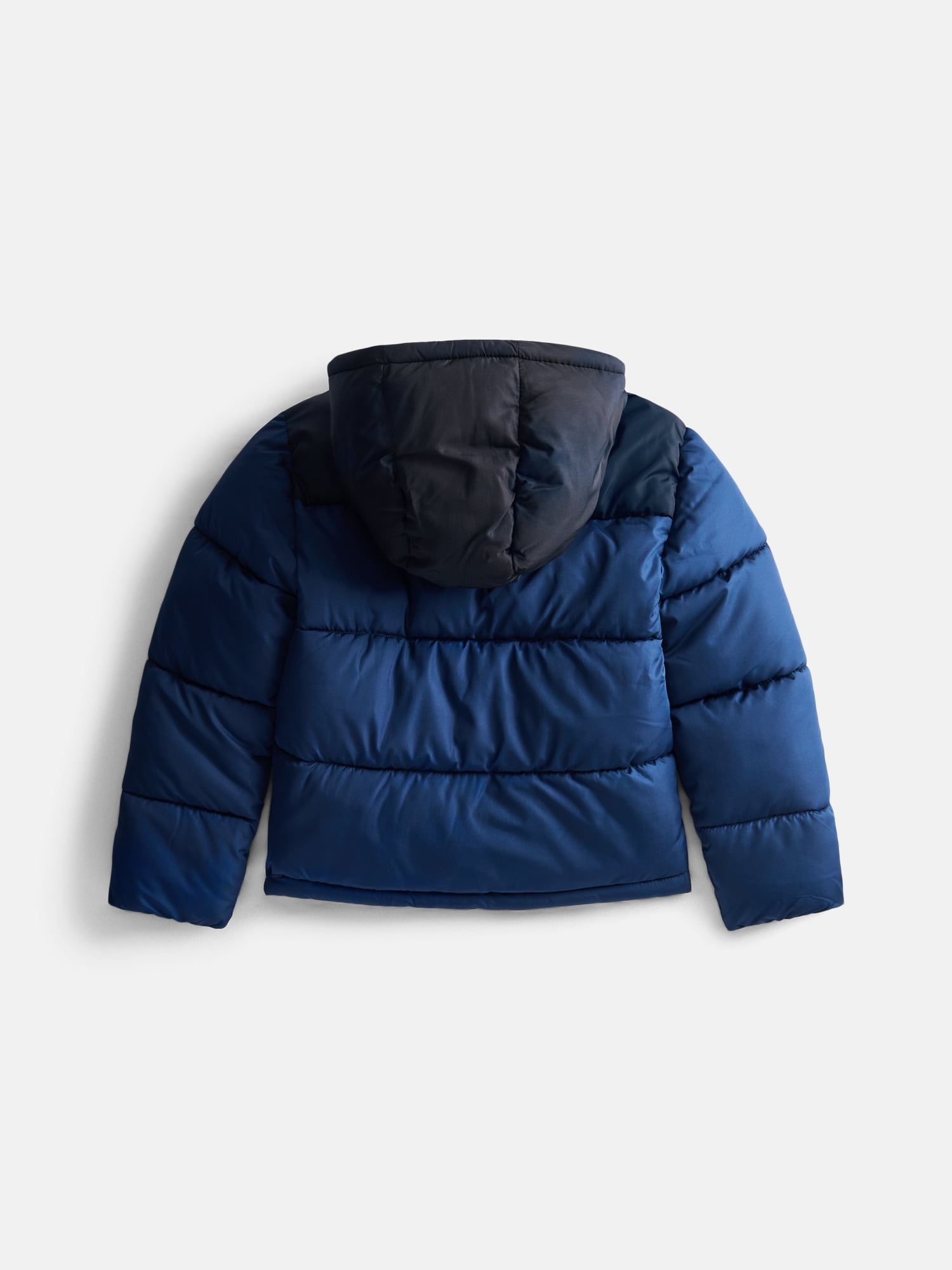 Wonder Nation Boys' Quilted Puffer Jacket with Hood, Sizes 4-18 & Husky