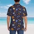 thumbnail image 3 of Lsque Galaxy pattern Hawaiian Shirt for Men, Unisex Summer Beach Casual Short Sleeve Button Down Shirts-X-Large, 3 of 9