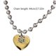 thumbnail image 3 of Fashion Heart Pendant Necklace for Women Hip Hop Heart Charm Pendant Necklace Sweet Clavicle Chain Y2K Jewelry Gift Silver, 3 of 5