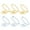 🍒 Multicolor_Hot#5698, variant on Over The Door Hat and Coat Rack ABS Plastic No Drill Hanging Storage Organizer, 6 Piece Set