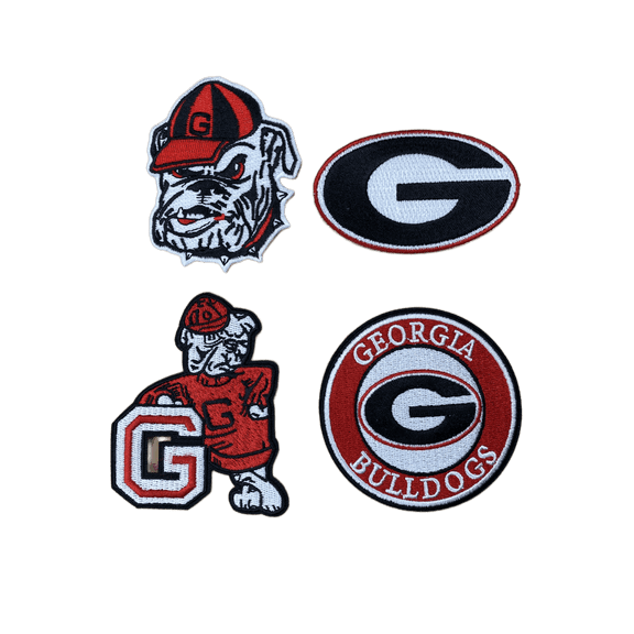 Georgia Bulldogs Embroidered Iron On Patches