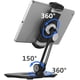 thumbnail image 4 of Soporte para tableta, soporte universal para iPad con rotación de 360 ° para iPad Pro Air Mini, Samsung Galaxy Tab, Kindle, teléfonos inteligentes y tabletas de 4.7-12.9 pulgadas - Negro Xemadio YQ-0480, 4 of 7