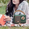 thumbnail image 3 of Haut-parleur Bluetooth-compatible Rétro Mains Libres Appel Cadeau Mini Subwoofer Sans Fil Portable Radio FM pour Extérieur, 3 of 10