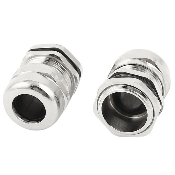 2 Pcs Metal Water Resistant M20 Type 6mm to 12mm Cable Gland Connector