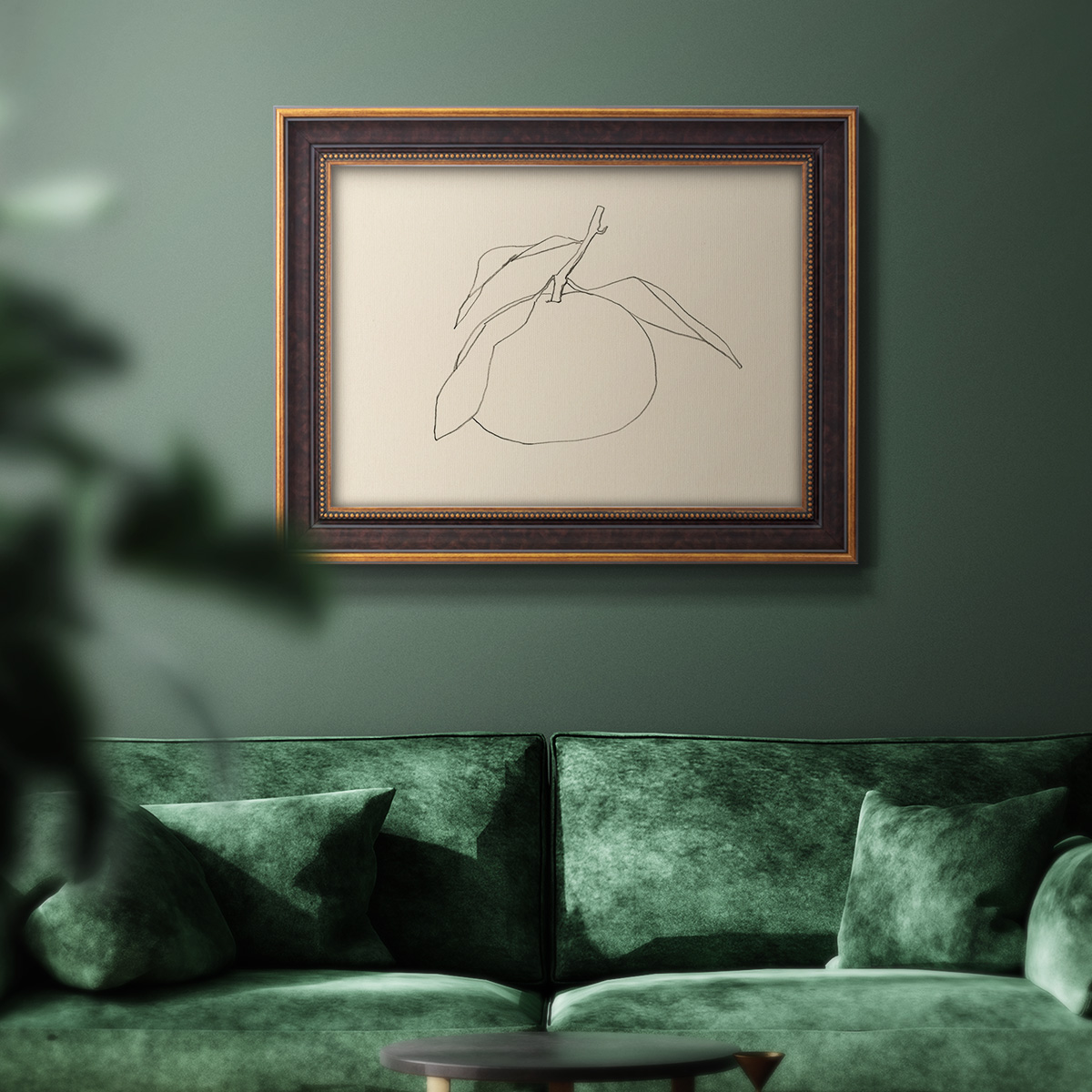 Citrus Contour I Premium Framed Canvas- Ready to Hang