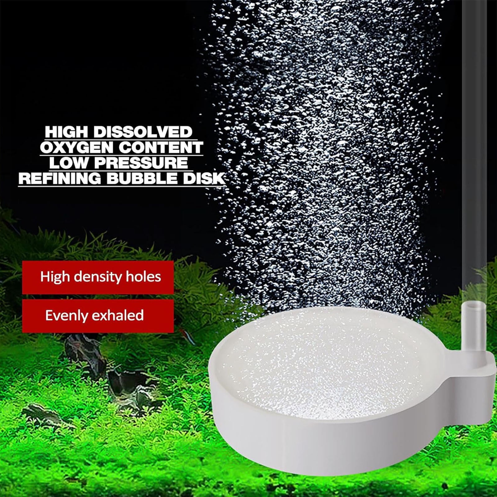 Aquarium Oxygenation Pump,Air Stones Diffuser for Freshwater and Saltwater Fish Tanks,Decorative Aquarium Oxygenation Accessory