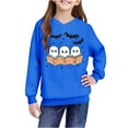 thumbnail image 4 of Makaor Hoodies for Boys Girls Halloween Pullover Sweatshirts Ghost Long Sleeve Coats Fleece Clothes Pockets, 4 of 8