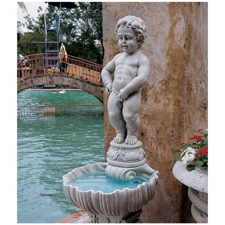 Manneken Pis Statue with Basin and Pump