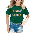 thumbnail image 7 of LNMQLPDBS Tween Tops for Teens Girls Tshirt Size 10-12 Yellow Shirts Girls Uniform Shirts 3t Clothes for Girls Size 14 Girls Clothes Cute Clothes, Green 4-5 Years, 7 of 7