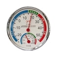 thumbnail image 2 of Naiovety Analog Hygrometer Indoor Living Room Instrument Temperature Tabletop Wall Measuring Portable Meter Mounted Termómetros Blanco, 2 of 6