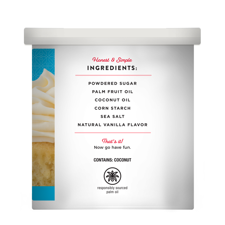 Miss Jones Baking Co. Natural White Vanilla Frosting, 11.29oz