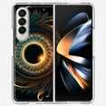 thumbnail image 1 of MUNDAZE Samsung Galaxy Z Fold 4 Shockproof Clear Hybrid Protective Phone Case Mandala Geometry Abstract Eclipse Pattern Cover, 1 of 6